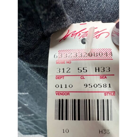 Liz Claiborne Top Womens XL Gray Striped Glitter Tee Short Sleeve Travel Resort - Picture 14 of 16